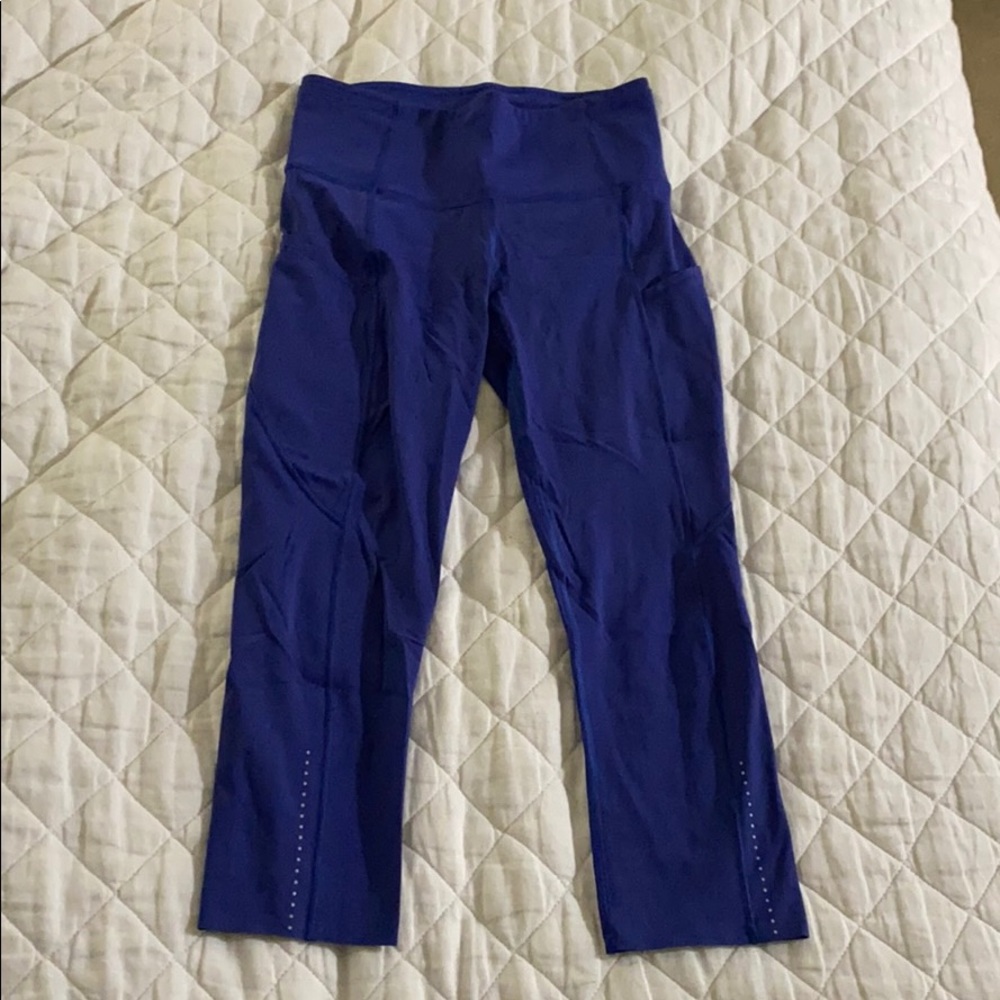 Lululemon fast and free cropped leggings
